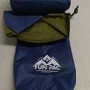 Yuzonc Camping Sleeping Pad, Ultralight Camping Mat with Pillow Built-in Foot Pump Inflatable Sleeping Pads Compact for Camping Backpacking Hiking Traveling Tent (Blue and Green)