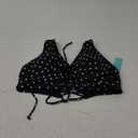 Holipick Women Black High Waisted Bikini Twist Front Swimsuits 2 Piece Lace Up Bikini top with Tummy Control Swims,L