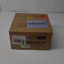 IBUYKE 13 Inch Foot Stool Ottoman with Storage, Round Small Foot Rest with Padded Seat and Wood Legs, PU Faux Leather Mini Footstool for Living Room Couch Bedroom Entryway, Beige WBD023W