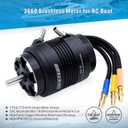 3660 Brushless Rc Boat Motor, Surpass Hobby 3250KV Brushless Motor with Cooling Set for RC Boat(3250kv)
