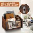 Mail Organizer Letter Holder Countertop, Mail Sorter Mail Basket Wall Mounted, Office Desk Organizers and Accessories for File Paper Folder