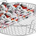 onlyfire Stainless Steel Charcoal Ash Basket Charcoal Briquet Holder BBQ Accessories for Weber 22" Kettle Grills