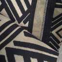 Black and White Geometric Style Print Blanket Flannel Throw Blanket for Sofa Couch Bed Home Decorative Gift Throw Size 60"X50" Blanket A3453