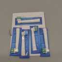 Oral-B CrossAction Electric Toothbrush Replacement Brush Heads, Black, 4 Count + 1 Sensitive White