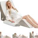 BDEUS 4-PCS Orthopedic Bed Wedge Pillow Set for Post-Surgery Recovery & Pain Relief - Adjustable Foam Support Pillows for Back, Leg, Neck & Shoulder Pain. Triangle Body Wedges for Sleeping, Sitting Up (20in)