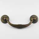 4-Pack 4.5" C-C Vintage Look Antique Bronze Bail Drawer Pull Drop Swing Handles Dresser Pulls Cabinet Knob Vintage Style 114 mm 4 1/2" Centers (4, Antique Bronze)