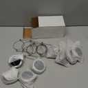 Urvoix Solar Mason Jar Lights - 8 Pack 30 LED Solar Fairy Lights Outdoor, Waterproof Mason Jar Lids Lights Solar Powered String Lights with Hangers(NO Jars) for Garden Patio Lantern Decor (Warm White)