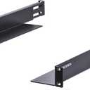 RackPath 1U 4-Post Server Rack Rail, 20.2-32 Inch Adjustable Depth - 110lbs Capacity