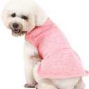 Dog Sweater, Dog Sweaters for Small Dogs, 2, 3 Pack Warm Soft Pet Clothes for Puppy, Medium Large Cat, Dogs Girl or Boy, Dog Shirt for Winter Christmas (Dress Pink+Purple+HotPink, XX-Small)