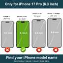 Folosu Compatible with iPhone 17 Pro Case Wallet with Card Holder, 360Rotation Finger Ring Holder Kickstand, RFID Blocking Leather Protective Double Buttons Shockproof Cover 6.3 Inch Brown