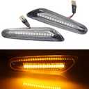 LED Dynamic Side Marker Turn Signal Light Blinker Lamp Clear Lens Amber for BMW 1 3 5 Series E60 E61 E81 E82 E88 E46 E90 E91 E92 E93 X3 E83 X1 E84