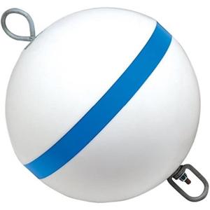 Taylor Made Sur-Moor Mooring Buoy - 24", 240 lb Buoyancy | 240 lb Buoyancy, Galvanized Steel Rod, Swivel And Hardware Included, Reflective Stripe For Night Visibility, USA Made