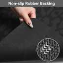 Black Cheetah Print Bathroom Mat 3-Piece Set, Leopard Bathroom Rugs, 3PCS