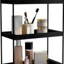 Dorhors 3 Tier Bathroom Counter Organizer, Countertop Bathroom Storage Shelf, Counter Tray and Vanity Organizer (Black)