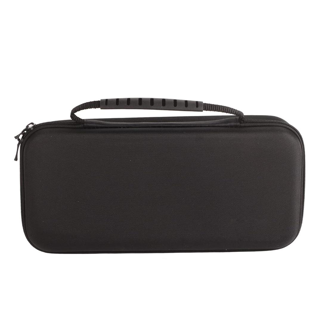 Mtlavishness GP807 Storage Box Premium Oxford Cloth Portable Protective Hard Case with Mezzanine for Traveling with Your Steam Deck Game Console Black