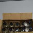 10 Pack, 4 oz Small Clear Glass Bottles w/Lids & 3 Stainless Steel Funnel - 120ml Boston Round Sample Bottle for Potion, Juice, Ginger Shot, Wellness, Oils, Whiskey, Liquids - Leakproof Travel Bottle