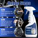 2 Pcs Rust Remover Spray for Metal, Powerful Rust Removal Heavy Duty Metal Cleaner, Multipurpose Highly Concentrated Rust Remover for Steel & Iron, Stainless Steel, Automotive Parts, Fast Acting