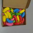 Civaner 30 Pcs Banana Stress Toys Banana Stretchy Toys Stress Relief Balls Back to School Classroom Student Gifts Tiny Party PU Squeeze Balls for Valentine Easter Stocking Stuffers(Multicolor)