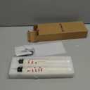 Lasumora Christmas Flameless Taper Candles with Remote Timer, 2 Pcs Hand-Painted Snowman Sculpture Shape LED Candlesticks with 3D Flickering Flame for Home Décor Christmas Gifts