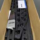 AIRHOP 0.56in Thick 48 Sq Ft Exercise Equipment Mats, 12 Tiles Upgraded Rubber Top with High Density EVA Foam, Large Interlocking Puzzle Gym Flooring for Home Gym, Heavy Weight Workout, 24 x 24in (Black/Purple)