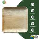 Disposable Bamboo 12" Square Plates (25 pieces) Bamboo Serving Platters, Disposable Boards, Eco-Friendly Dinnerware For Weddings, Catering, Events