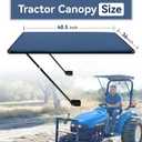 Universal Tractor Canopy for ROPS, UV Protection Sunshade Compatible with Compact Tractors, Riding Mowers, Zero Turn Mowers & Lawn Tractors