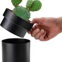 Younion Flower Pot Diversion Safe with Key Lock, Secret Hidden Safe Lock Box, Perfect for Hiding The Valuables Inside Flower Pots False Bottom, Plants Not Include