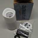 Retisee St. Patrick's Day Flameless Candles Projector Light with Remote and Timer Green Shamrock Battery Operated LED Candles Easter Bunny Night Light 5 Film Slides for Holiday Table Decor