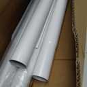 MEXAU White Tension Curtain Rods 41-146 In Extra Long Outdoor Patio Curtain Rods No Drilling Adjustable Heavy Duty Tension Rods for Windows Bathroom Living Room Curtains, Rod Diameter 1.26In