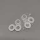PATIKIL Silicone Rubber Grommet, 7 Pcs 1 1/16"(27mm) Drill Hole, 11/16"(18mm) Inner Dia. Top Hat Wire Gasket Rubber Hole Plug for Wiring Irrigation System Firewall, White
