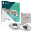 Koala Babycare The Original Nursing Cups 100% Silver – Nipple Shields for Nursing Newborn - Breastfeeding Essentials Protect and Soothe Cracked Nipples - Maxi Size
