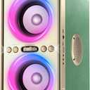 YIER Bluetooth Speaker, 240W Peak Loud Party Speaker with Deep Bass, Green