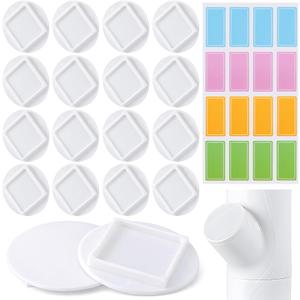 EBaokuup 12 Pcs Hydroponics yPod Caps with Colored Lables, Grow Cubes Cap Compatible with yPod, Plant Grow Pods Cover for Garden Hydroponics Growing System