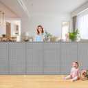 120 Inch Retractable Baby Gates Extra Wide, 41 Inch Reinforced Extra Tall Gate for Large Openings, Mesh Safety Gate for Kids Pets, Retractable Dog Gate for Stair Hallways Doorway Indoor Outdoor, Gray