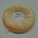 ANWA Adjustable Cat Cone Collar Soft, Cute Cat Donut Collar After Surgery, Kitten Recovery Cones to Stop Licking (Medium (7-18 lbs), Orange)