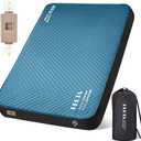 HEETA Self Inflating Sleeping Pad with Electric Pump, 4" Ultra Thick Memory Foam Camping Mattress, 9.5 R-Value Insulated Sleeping Mat, Easy to Inflate & Deflate for Camping Car Travel Tent Cot Bed, Full