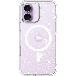 MOSNOVO for iPhone 17 Case | Compatible with Magsafe | Military Grade 6.6ft Drop Tested | Camera Control | Clear with Galaxy Design