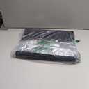 Small Storage Ottoman Foot Rest, Velvet Ottoman with Storage and Side Pocket, Black Foot Rest for Couch, Foldable Footstool for Chair, Living Room&Dorm, 16"x12"x12"