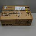 MEWOOFUN Cat Window Sill Perch for Indoor Cats, One-Step Sliding Clamping Slot Adjustment Cat Window Hammock with Removable Covers, Cat Bed for Windowsill & Bedside (Green, Large)