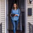 Duck Brand 287072 Hands-Free Magnetic Screen Door Mesh, Black