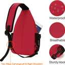 MOSISO Small Sling Bag for Women Men, Casual Crossbody Shoulder Bag, Sling Backpack Chest Daypack for Travel Hiking