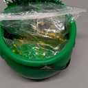 Sratte 308 Pcs St Patrick's Day Candy Cauldron Kettle with Handle Set, Pot of Gold Shamrock Coin Gem Leprechaun Clover Necklace Lucky Jewelry Treasure for Table Decor Centerpiece(Retro,Green)