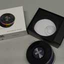 MuGo Shower Bluetooth Speaker Waterproof IPX7, 360 HD Stereo Sound Bathroom Speaker Bluetooth 5.3 with RGB Lights, Suction Cup and Microphone, Mini Shower Radio for Home/Party/Outdoor