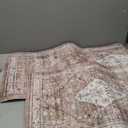 Collive Boho Kitchen Mats for Floor 2 Piece, Cushioned Anti Fatigue Mat Comfort Soft Standing Desk Carpet, Non Skid Wforaterproof Sink Rug for Home Office, Decor, 17.3"x29"+17.3"x47"