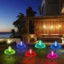 AcaJoe Solar Lights Outdoor 3 Pack 7 Colors Changing Jellyfish Solar Garden Lights Outside Waterproof for Yard Pathway Lawn Festival Wedding Party Decoration