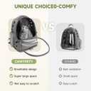 Cawypety Cat Backpack Carrier, Breathable Cat Carrier Large Space Bubble Pet Backpack for Kitty Small Dog up to 12lbs, Transparent & Foldable Pet Carrier for Travel Hiking