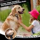 3PCS Self Cleaning Slicker Brush & Pet Grooming Rake & Flea Comb for Dogs,Cats and Horses | Double-Sided Dematting Comb & Skin Friendly Deshedding Grooming Tool | Premium Pet Supplies (Black)