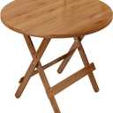 Foldable Round Table Small Dining Table Outdoor Stall Table Camping Table Portable Table Balcony Coffee Table, Size: 80CM/31.4 IN