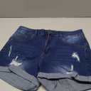 Women's Denim Shorts Summer Lady Clothing High Waist Denim Shorts Women Fringe Frayed Ripped Short Jeans L