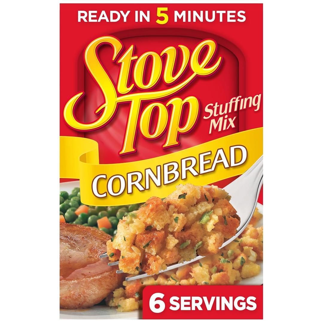 Stove Top Cornbread Stuffing Mix, 6 oz Box (EXP 02/24/26)